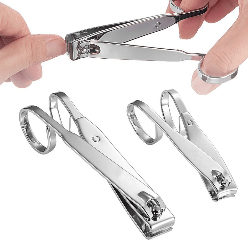 Large Carbon Steel Nail Clippers with Long Handle for Manicure