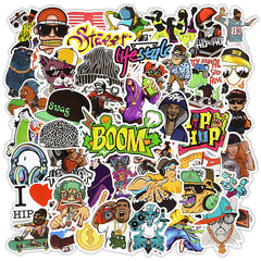 50Pcs Hip Hop Rock Doodle Stickers for Laptop Skateboard Car Decal