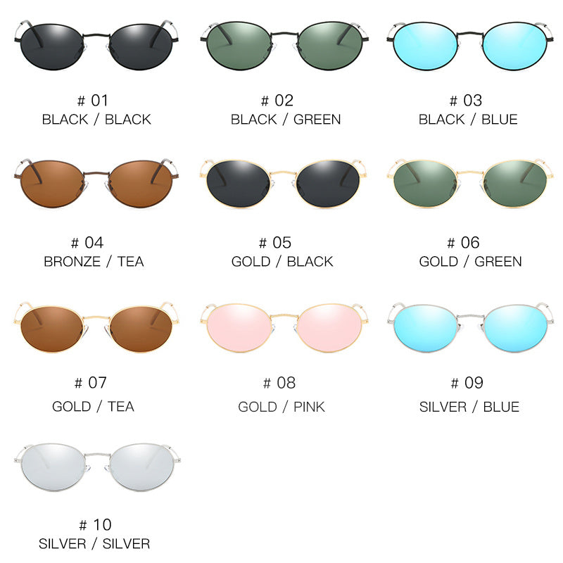 Round UV Blocking Driving Glasses Unisex Sunshades