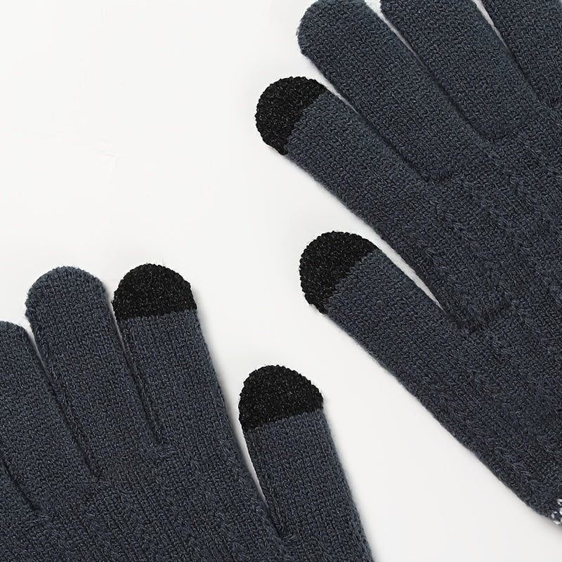 Classic Winter Touch Screen Plush Gloves & Mittens
