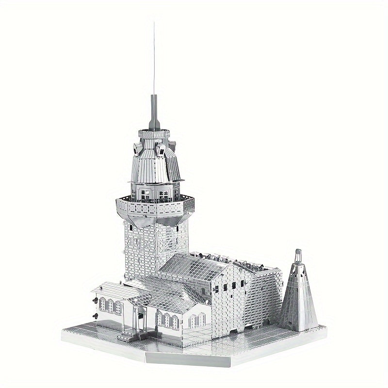 Girl Tower 3D Metal Puzzle Creative Assembly Model