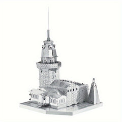Girl Tower 3D Metal Puzzle Creative Assembly Model