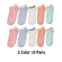 Argyle Textured Low Cut Socks Women's Stockings
