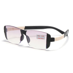 Dual Light Anti Drop Reading Glasses Plastic Frame Unisex