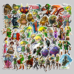 50pcs Cartoon Anime Doodle Stickers for Kids & Students