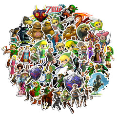 50pcs Cartoon Anime Doodle Stickers for Kids & Students