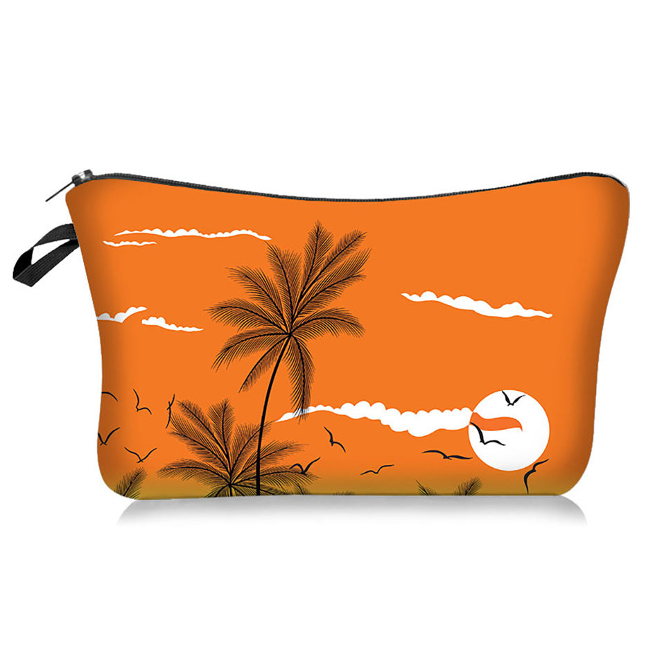 Travel Cosmetic Bag with Zipper - Portable Toiletry Wash Bag