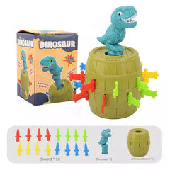 Dinosaur Tricky Wooden Barrel Interactive Game Toy