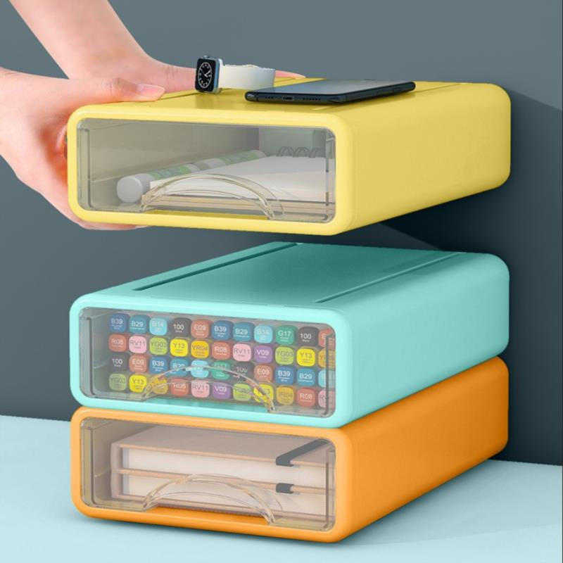 Desktop Shelf Drawer Storage Box Desk Organizer