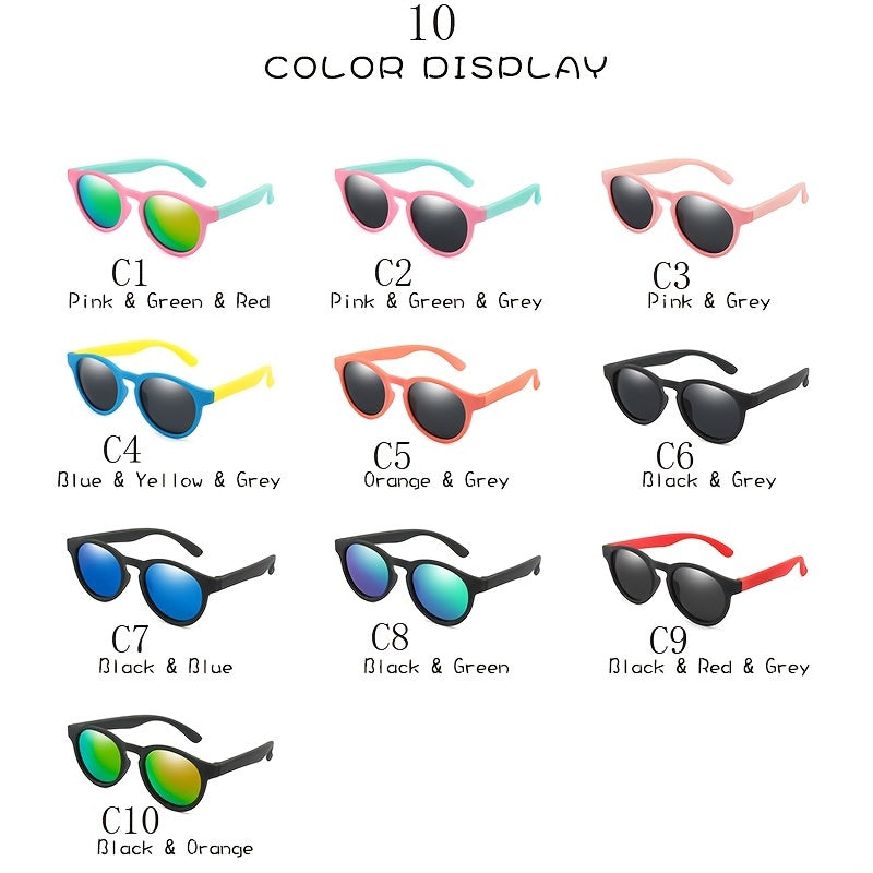 Kids Polarized Sunglasses for Holiday Party Outdoor Traveling
