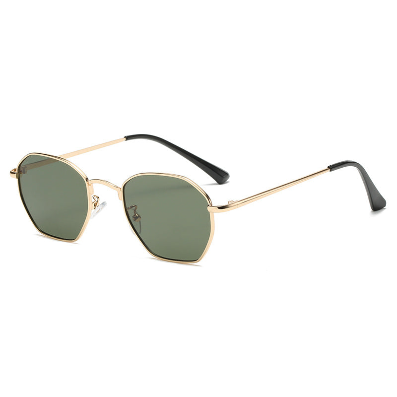 Vintage Gradient Sunglasses Metal Eyewear for Women