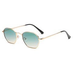 Vintage Gradient Sunglasses Metal Eyewear for Women