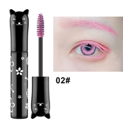 Waterproof Mascara 6 Colors Curl Defined Eyelashes Pink Purple Coffee Ink