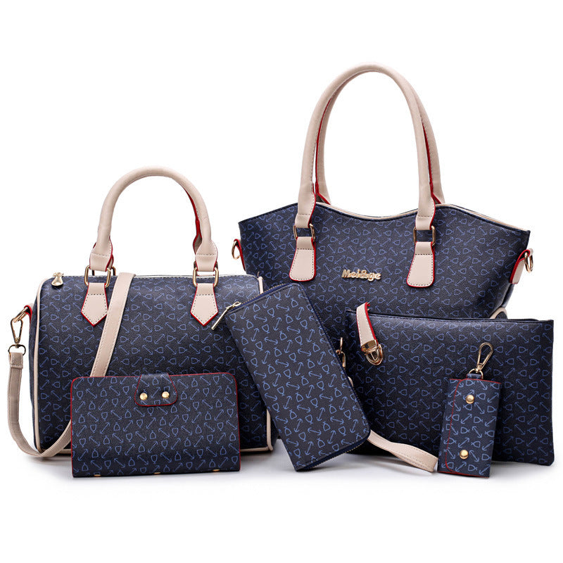 Faux Leather Tote Bag Set for Work & Dating