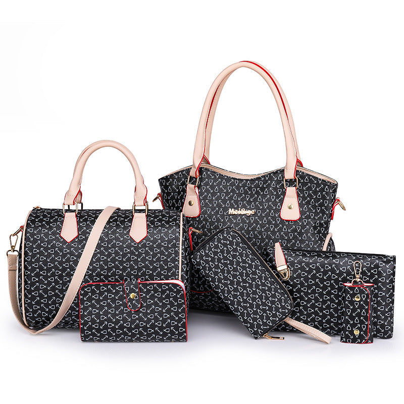 Faux Leather Tote Bag Set for Work & Dating