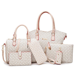 Faux Leather Tote Bag Set for Work & Dating