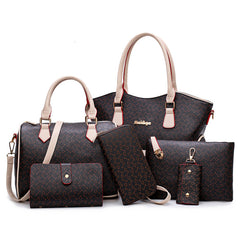 Faux Leather Tote Bag Set for Work & Dating