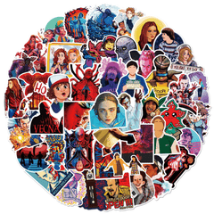 50pcs TV Series Season 4 Doodle Stickers Waterproof & Decorative