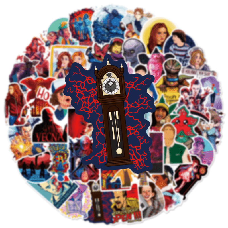 50pcs TV Series Season 4 Doodle Stickers Waterproof & Decorative