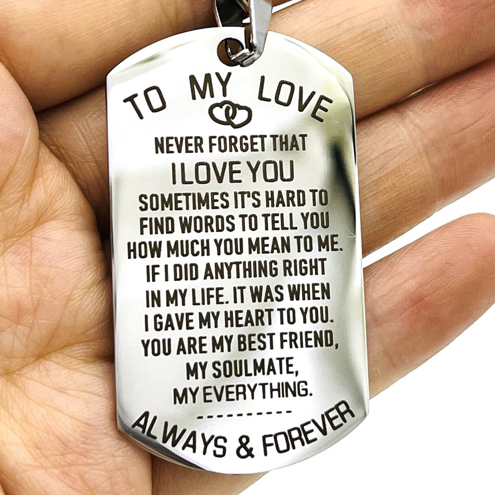 Love Keychain For Couples Husband Wife