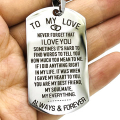 Love Keychain For Couples Husband Wife