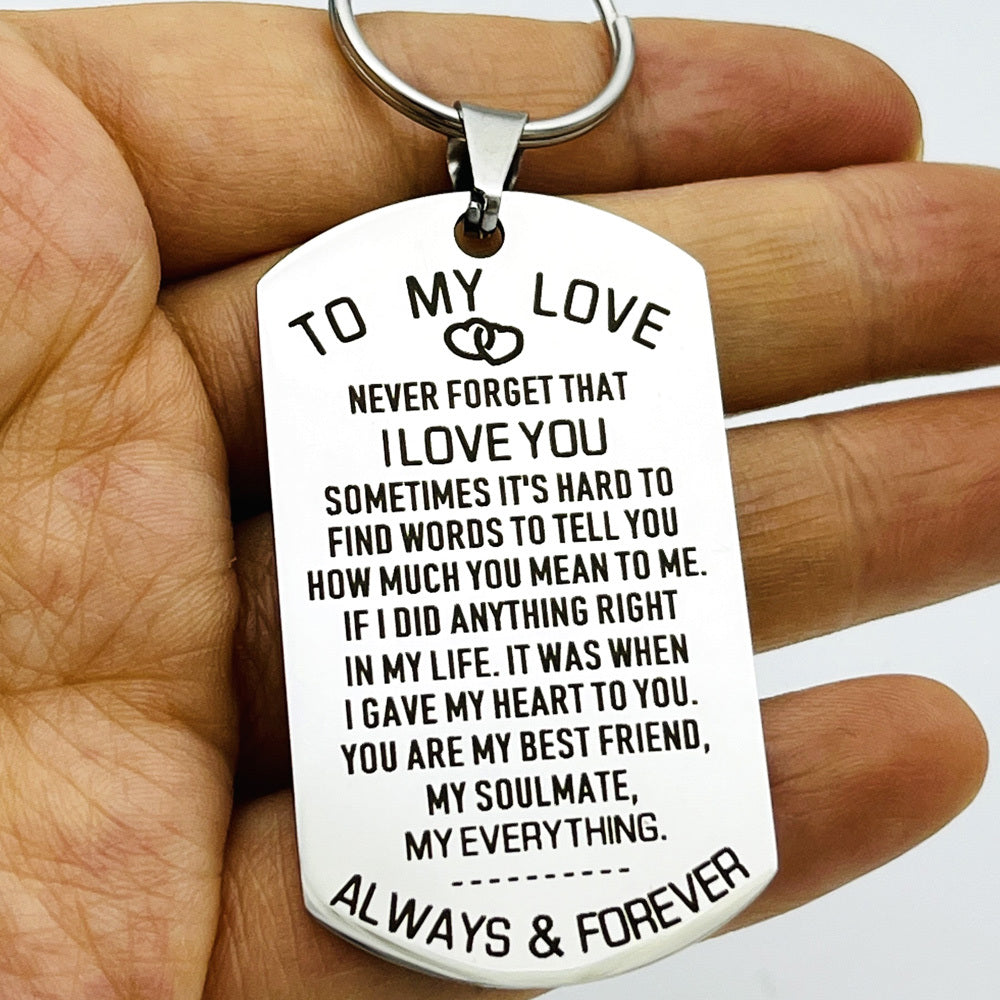 Love Keychain For Couples Husband Wife