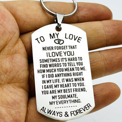 Love Keychain For Couples Husband Wife