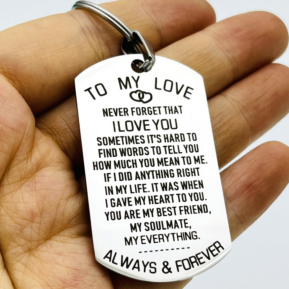 Love Keychain For Couples Husband Wife