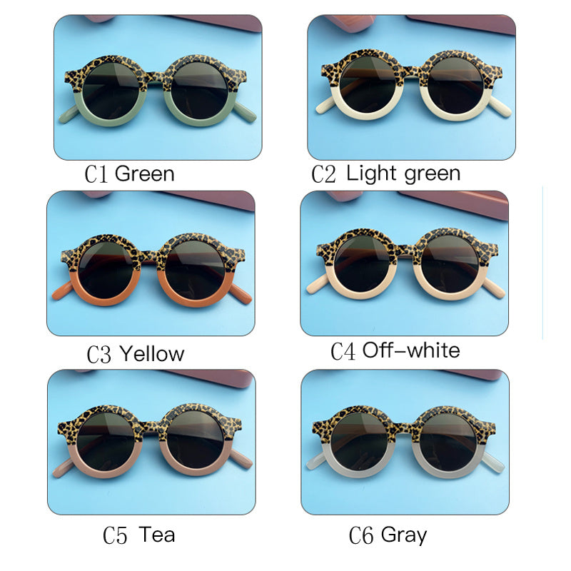 Kids Cartoon Round Sunglasses UV400 Outdoor Party Accessories
