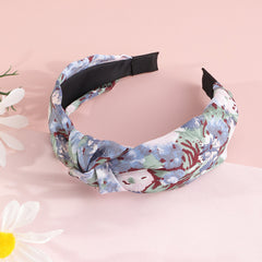 3pcs Plaid Floral Solid Knotted Hairband Vintage Headband Daily Hair Accessories