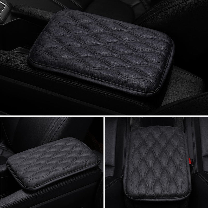 1PC Leather Car Armrest Mat Universal Auto Armrests Storage Box Mats