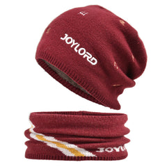 Men's Fleece Knitted Hat Warm Pullover Hat 6 Colors