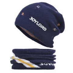 Men's Fleece Knitted Hat Warm Pullover Hat 6 Colors