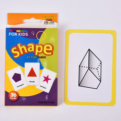 36pcs Double Sided Flash Cards for Kids' Cognitive Development