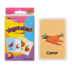 36pcs Double Sided Flash Cards for Kids' Cognitive Development