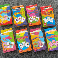 36pcs Double Sided Flash Cards for Kids' Cognitive Development