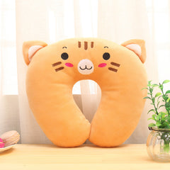 U Shape Animal Print Travel Pillow Neck Support Cushion Soft & Comfortable