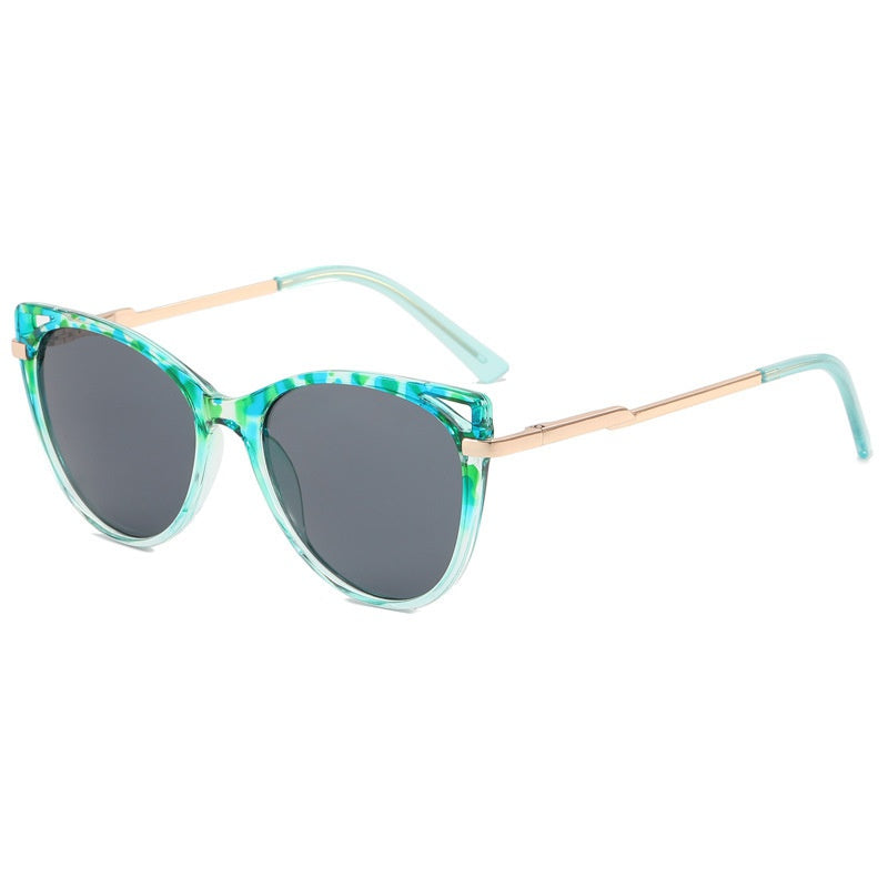 Cat Eye Sunglasses Candy Women's Metal Shades Eyewear