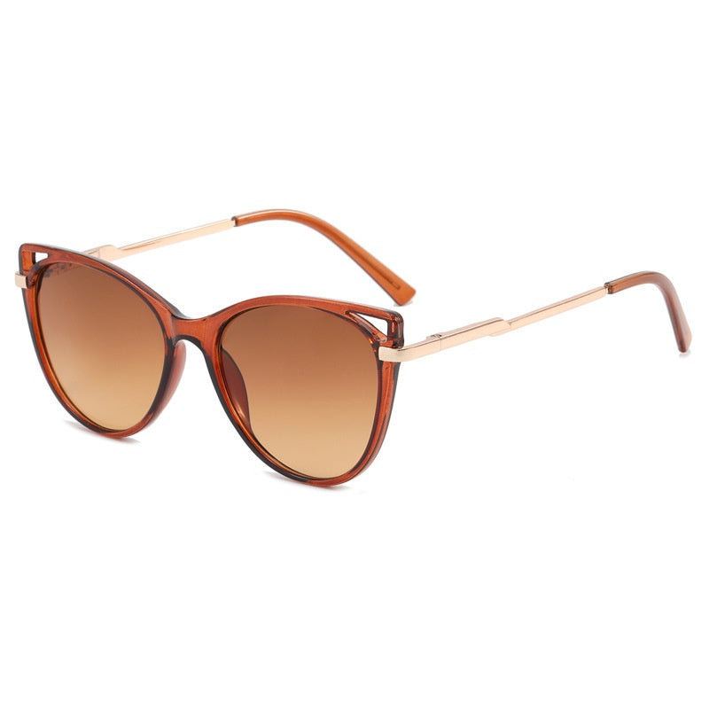 Cat Eye Sunglasses Candy Women's Metal Shades Eyewear