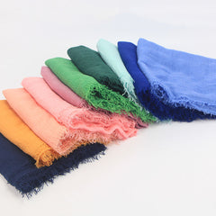Solid Colour Hijab Plain Shawl Women's Headband Scarf Hijab Bandana