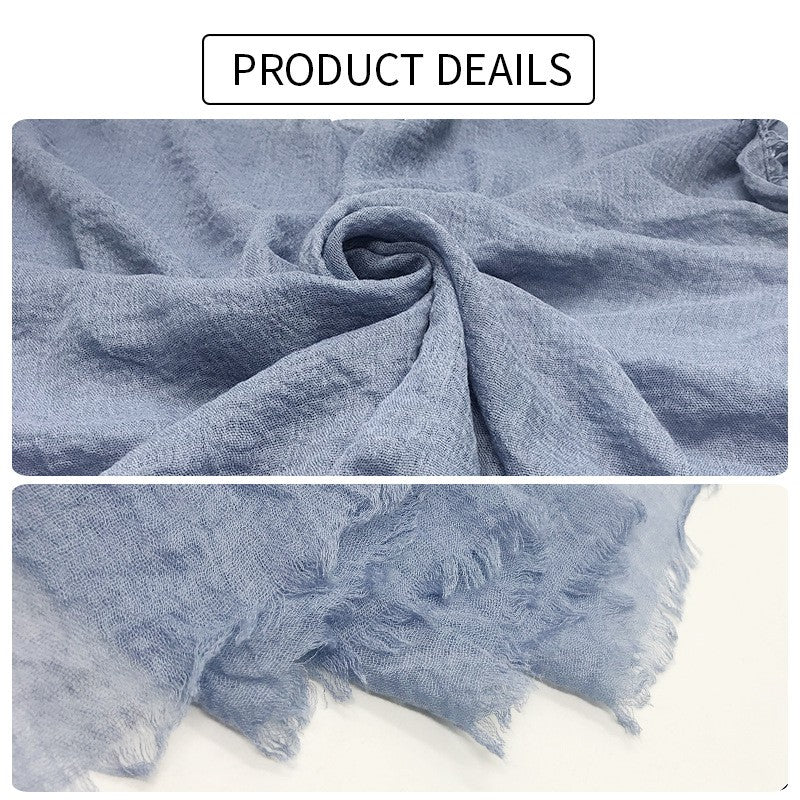 Solid Colour Hijab Plain Shawl Women's Headband Scarf Hijab Bandana
