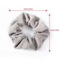 3PCS Corduroy Hair Scrunchie Set Elastic Hair Bands