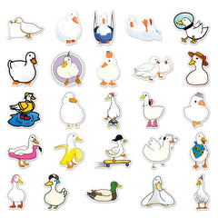 50pcs Duck Waterproof Doodle Stickers for Decor