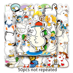 50pcs Duck Waterproof Doodle Stickers for Decor