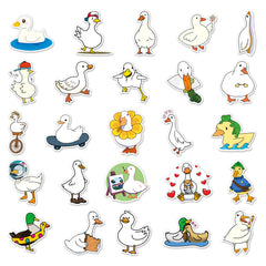 50pcs Duck Waterproof Doodle Stickers for Decor