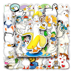 50pcs Duck Waterproof Doodle Stickers for Decor