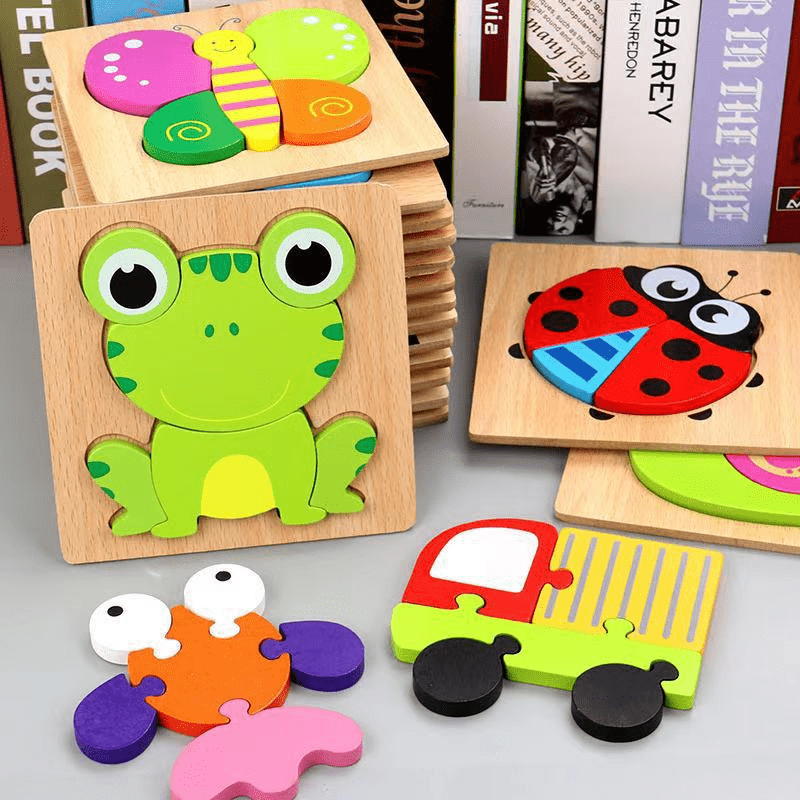 Kindergarten Children's Animal Awareness Wooden Puzzle Toy