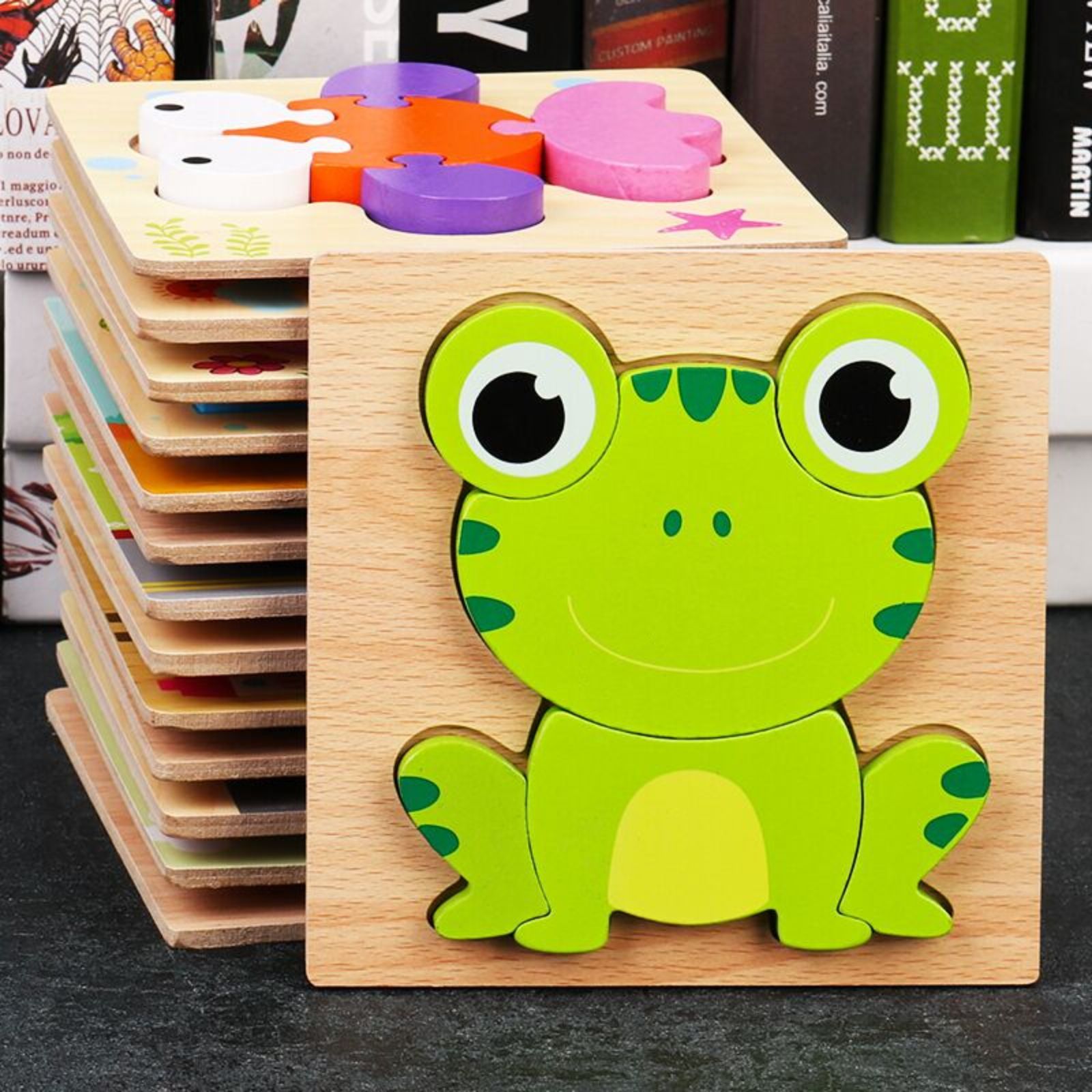 Kindergarten Children's Animal Awareness Wooden Puzzle Toy