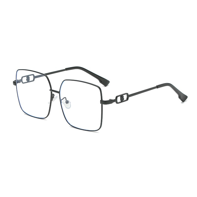 Square Sunglasses Gradient Metal Sunscreen Glasses for Women