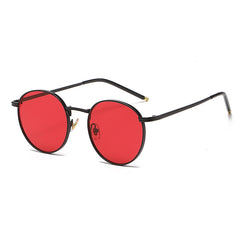 Round Metal Sunglasses Thin Temple UV400